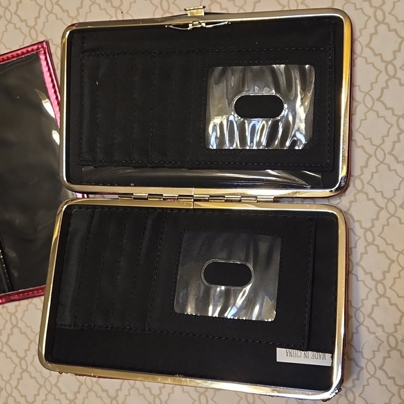 NWOT Pink and Silver Colored Buckel Wallet - Picture 5 of 7